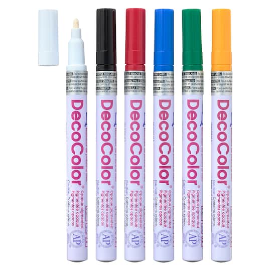 DecoColor&#x2122; Glossy Oil Base Paint Marker, Fine Point
